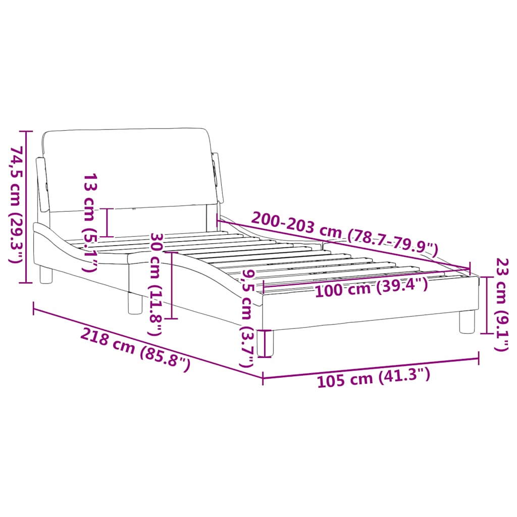 Giroletto Dover Grigio Scuro 100x203 cm in Velluto 373275