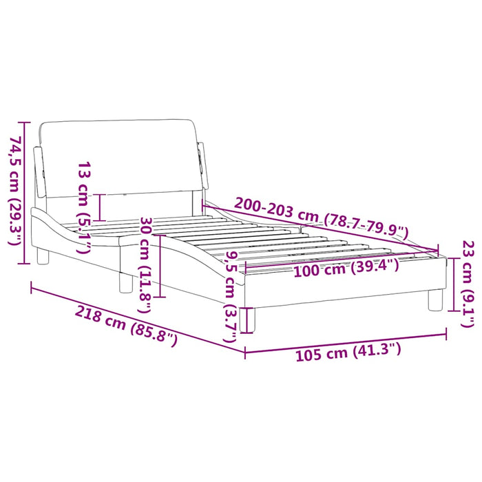 Giroletto Dover Grigio Scuro 100x203 cm in Velluto 373275