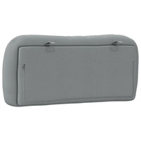 Cuscino Testiera-Cuscino per Testiera Hvar Grigio Chiaro 80 cm in Tessuto