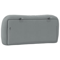 Cuscino Testiera Hvar Grigio Chiaro 90 cm in Tessuto 374537