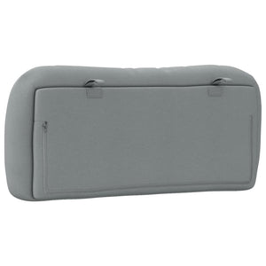 Cuscino Testiera Hvar Grigio Chiaro 90 cm in Tessuto 374537