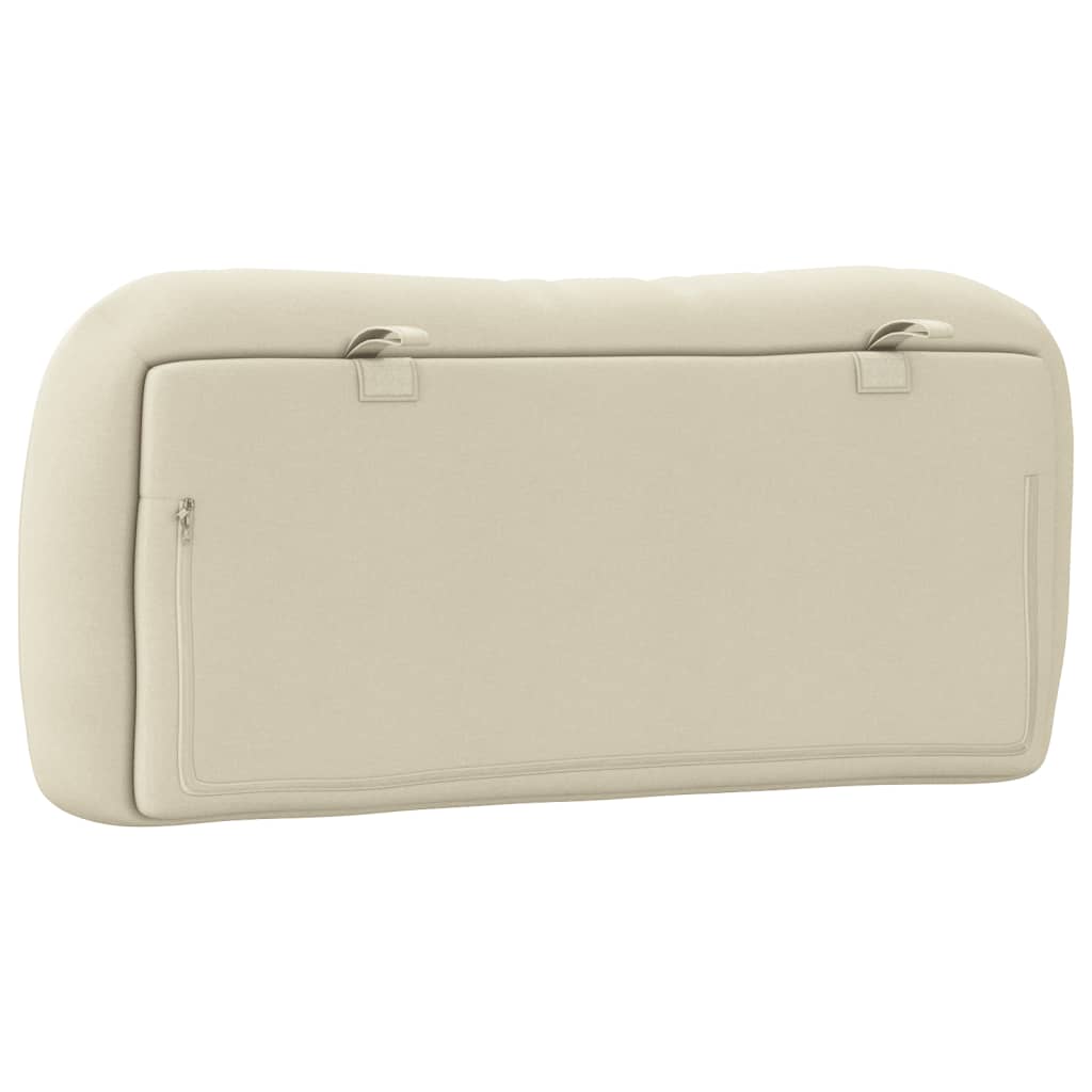 Cuscino Testiera Hvar Crema 90 cm in Tessuto 374542