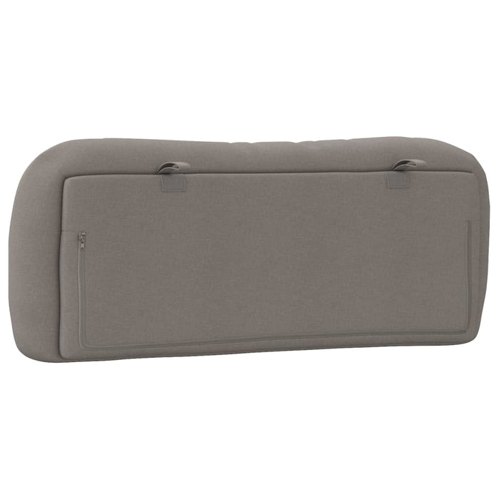 Cuscino Testiera-Cuscino per Testiera Hvar Tortora 100 cm in Tessuto