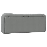 Cuscino Testiera-Cuscino per Testiera Hvar Grigio Chiaro 140 cm in Tessuto