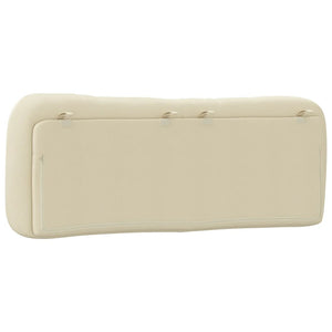 Cuscino Testiera Hvar Crema 140 cm in Tessuto 374581