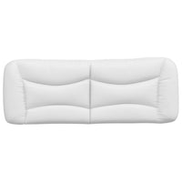 Cuscino Testiera-Cuscino per Testiera Hvar Bianco 140 cm in Similpelle