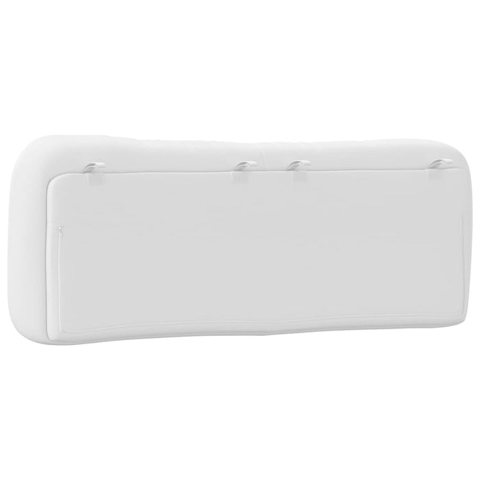 Cuscino Testiera-Cuscino per Testiera Hvar Bianco 140 cm in Similpelle