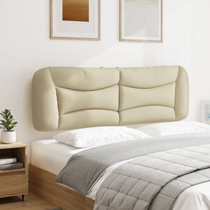 Cuscino Testiera Hvar Crema 160 cm in Tessuto 374593