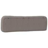 Cuscino Testiera Hvar Tortora 180 cm in Tessuto 374604