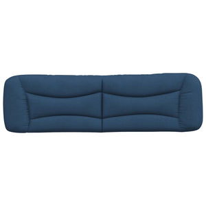 Cuscino Testiera Hvar Blu 180 cm in Tessuto 374606