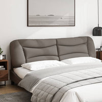 Cuscino Testiera-Cuscino per Testiera Hvar Tortora 200 cm in Tessuto