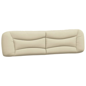 Cuscino Testiera Hvar Crema 200 cm in Tessuto 374621