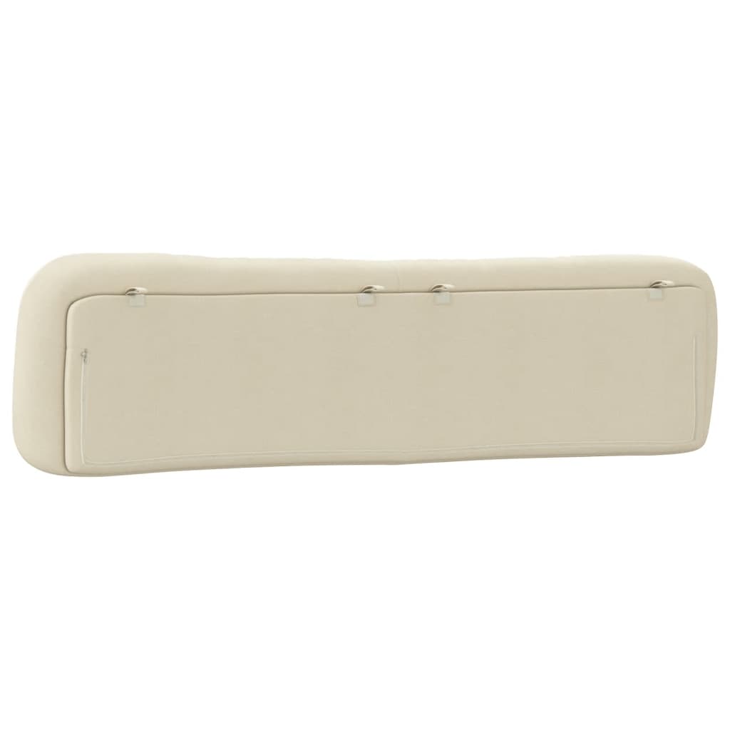 Cuscino Testiera Hvar Crema 200 cm in Tessuto 374621