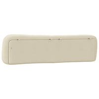 Cuscino Testiera Hvar Crema 200 cm in Tessuto 374621