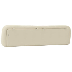 Cuscino Testiera Hvar Crema 200 cm in Tessuto 374621