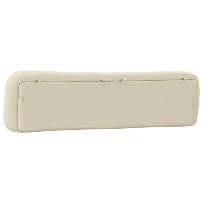 Cuscino Testiera Hvar Crema 200 cm in Tessuto 374621