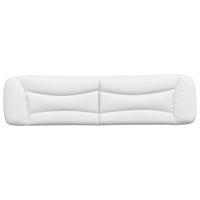 Cuscino Testiera Hvar Bianco 200 cm in Similpelle 374624