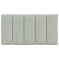 Cuscino Testiera Hanko Grigio Chiaro 80 cm in Velluto 374643