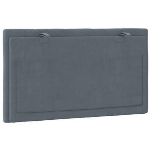 Cuscino Testiera Hanko Grigio Scuro 80 cm in Velluto 374644