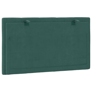 Cuscino Testiera Hanko Verde Scuro 80 cm in Velluto 374646
