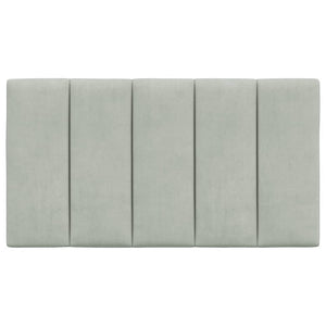 Cuscino Testiera Grigio Chiaro 90 cm in Velluto