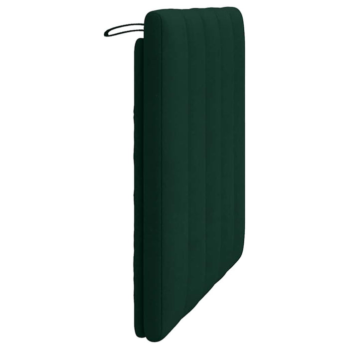 Cuscino Testiera-Cuscino per Testiera Hanko Verde Scuro 90 cm in Velluto