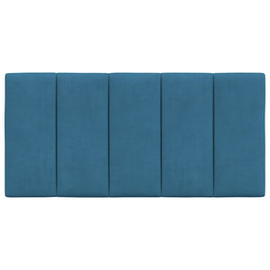 Cuscino Testiera Hanko Blu 100 cm in Velluto 374659