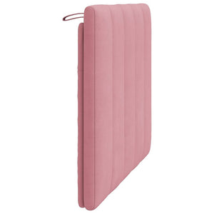 Cuscino Testiera-Cuscino per Testiera Hanko Rosa 100 cm in Velluto