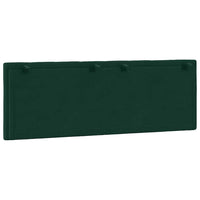 Cuscino Testiera-Cuscino per Testiera Hanko Verde Scuro 120 cm in Velluto