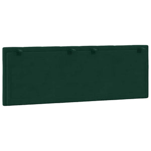 Cuscino Testiera-Cuscino per Testiera Hanko Verde Scuro 120 cm in Velluto