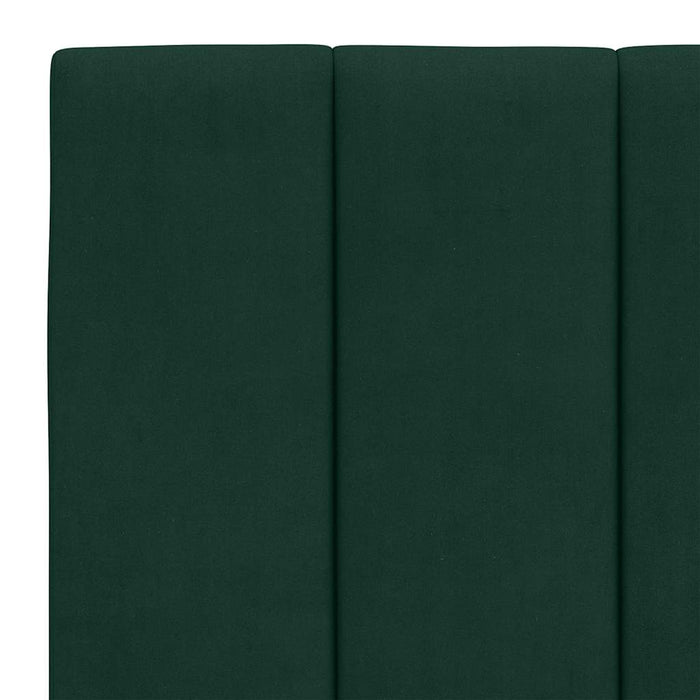 Cuscino Testiera-Cuscino per Testiera Hanko Verde Scuro 120 cm in Velluto
