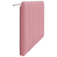 Cuscino Testiera Hanko Rosa 120 cm in Velluto 374666