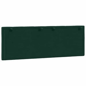 Cuscino Testiera-Cuscino per Testiera Hanko Verde Scuro 140 cm in Velluto