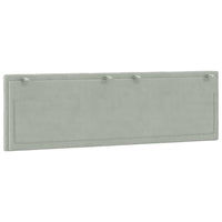 Cuscino Testiera Hanko Grigio Chiaro 160 cm in Velluto 374675