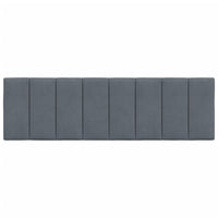 Cuscino Testiera Hanko Grigio Scuro 160 cm in Velluto 374676