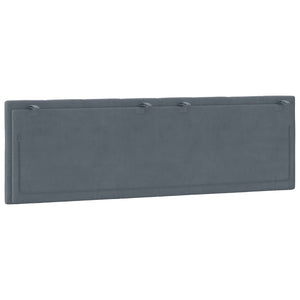 Cuscino Testiera Hanko Grigio Scuro 160 cm in Velluto 374676