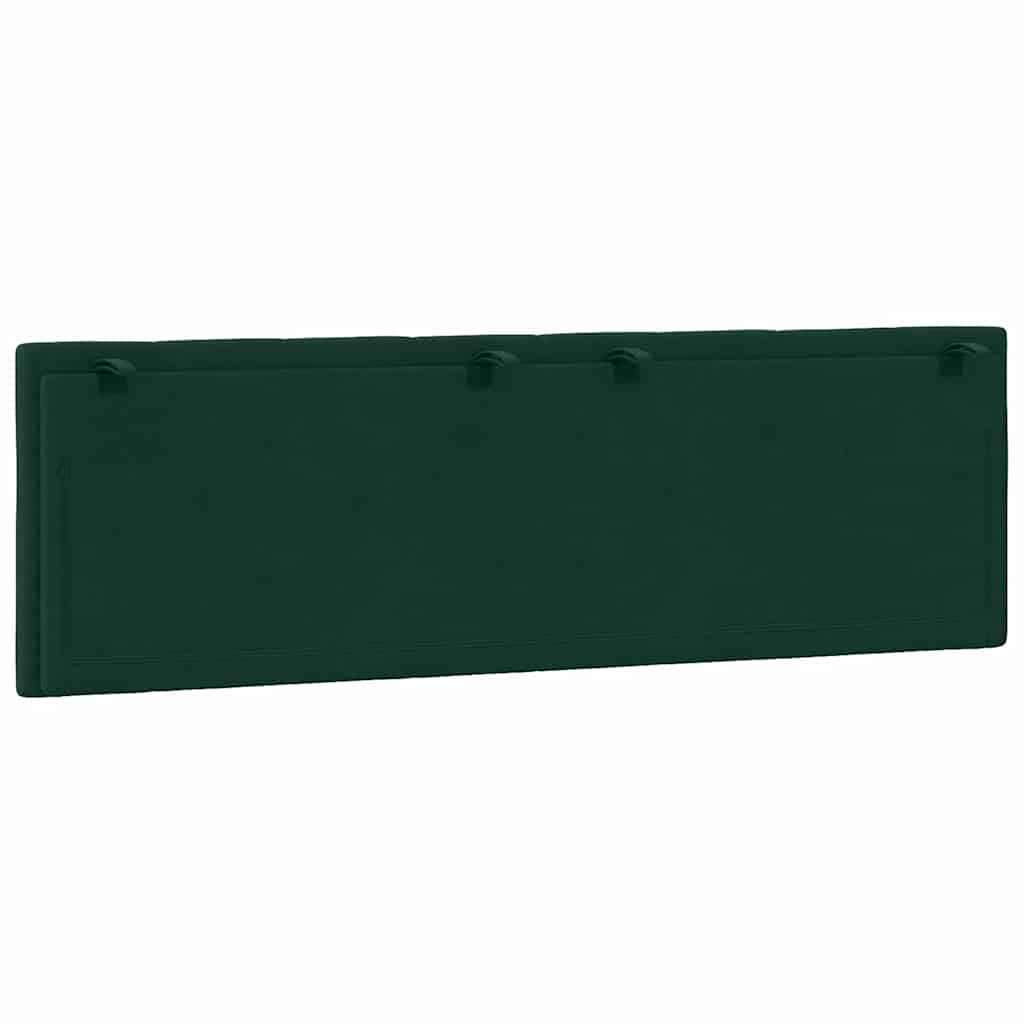 Cuscino Testiera-Cuscino per Testiera Hanko Verde Scuro 160 cm in Velluto