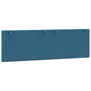 Cuscino Testiera Hanko Blu 160 cm in Velluto 374679