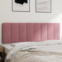 Cuscino Testiera Hanko Rosa 160 cm in Velluto 374680