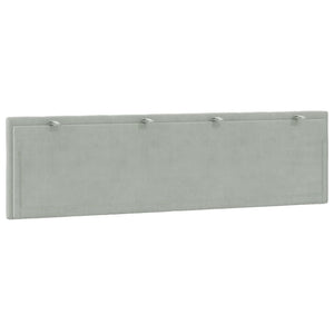 Cuscino Testiera-Cuscino per Testiera Hanko Grigio Chiaro 180 cm in Velluto