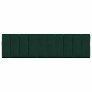 Cuscino Testiera-Cuscino per Testiera Hanko Verde Scuro 180 cm in Velluto