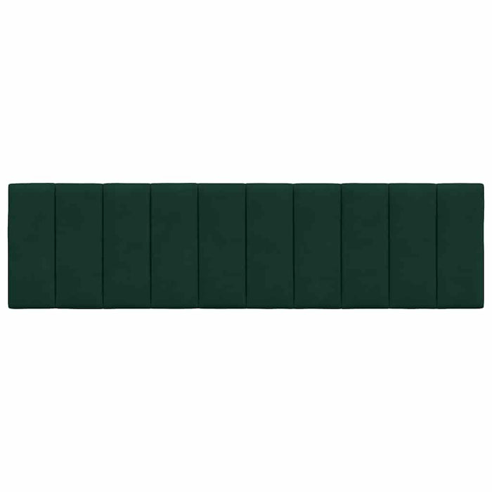 Cuscino Testiera-Cuscino per Testiera Hanko Verde Scuro 180 cm in Velluto