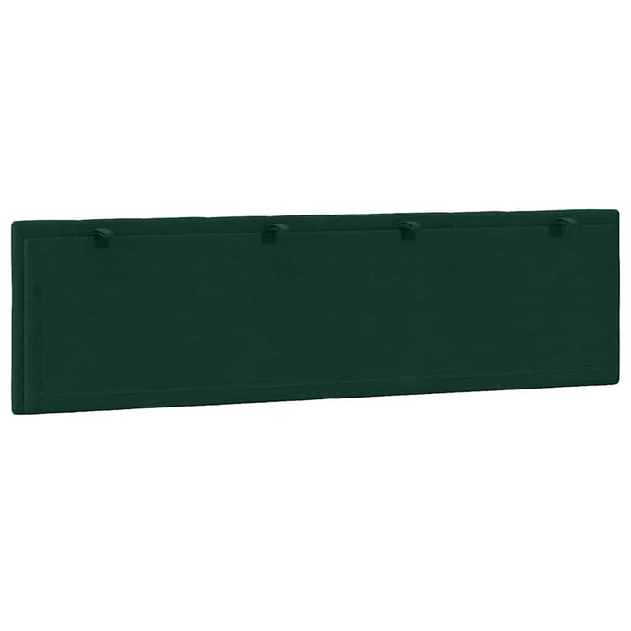 Cuscino Testiera-Cuscino per Testiera Hanko Verde Scuro 180 cm in Velluto