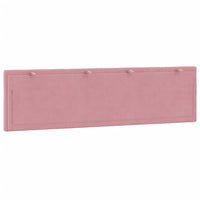 Cuscino Testiera Hanko Rosa 180 cm in Velluto 374686