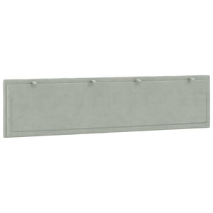 Cuscino Testiera-Cuscino per Testiera Hanko Grigio Chiaro 200 cm in Velluto