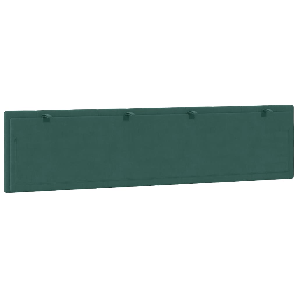 Cuscino Testiera Hanko Verde Scuro 200 cm in Velluto 374692