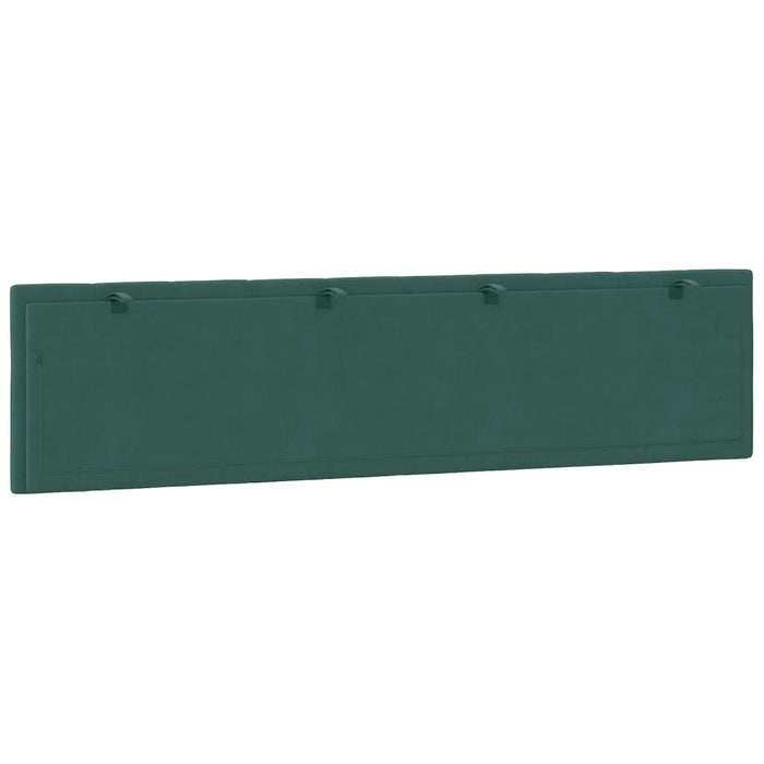 Cuscino Testiera Hanko Verde Scuro 200 cm in Velluto 374692