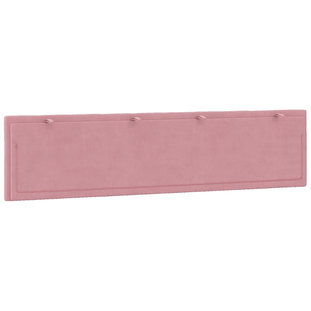 Cuscino Testiera Hanko Rosa 200 cm in Velluto 374694