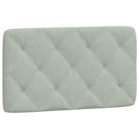 Cuscino Testiera Grigio Chiaro 80 cm in Velluto 374702
