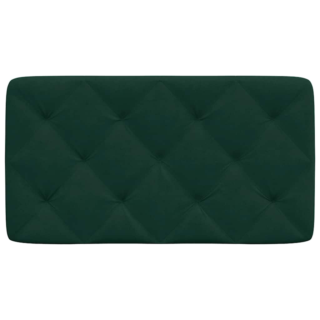 Cuscino Testiera-Cuscino per Testiera Verde Scuro 80 cm in Velluto